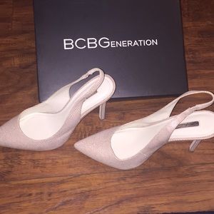 BCBG Pink pointed heels